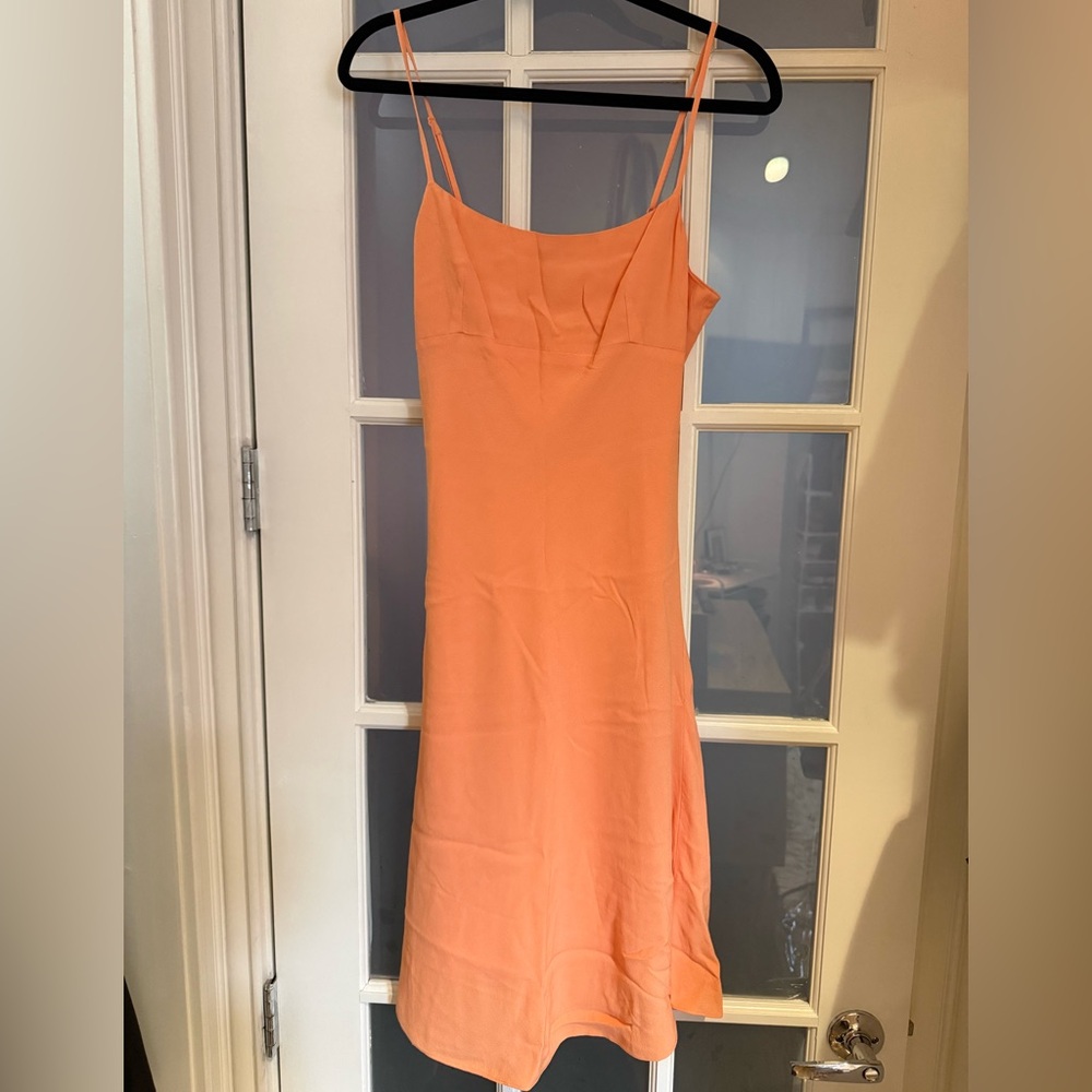 Sunday Best Vibrant Orange Midi Dress